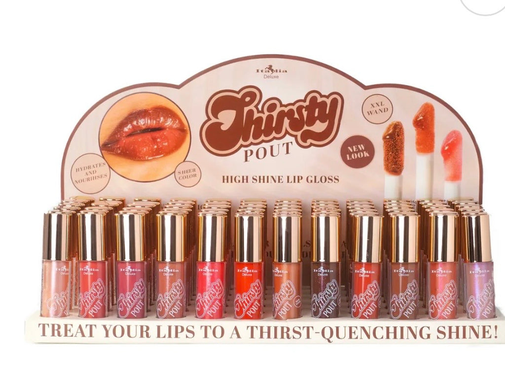 Thirsty Italia 72 piezas gloss viral emprende hoy